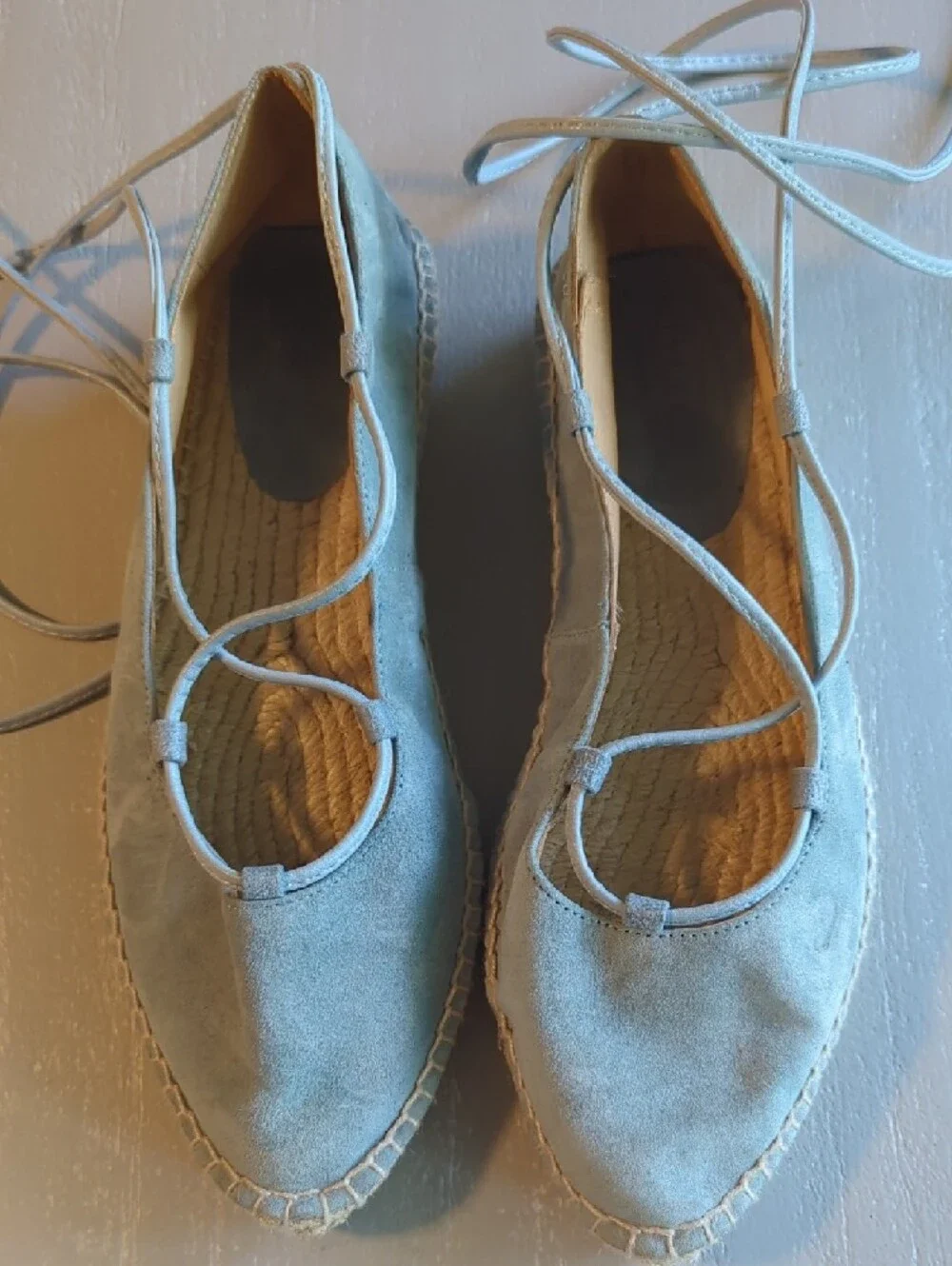 Romena Espadrille Flats Blue size 37 Handmade in Spain